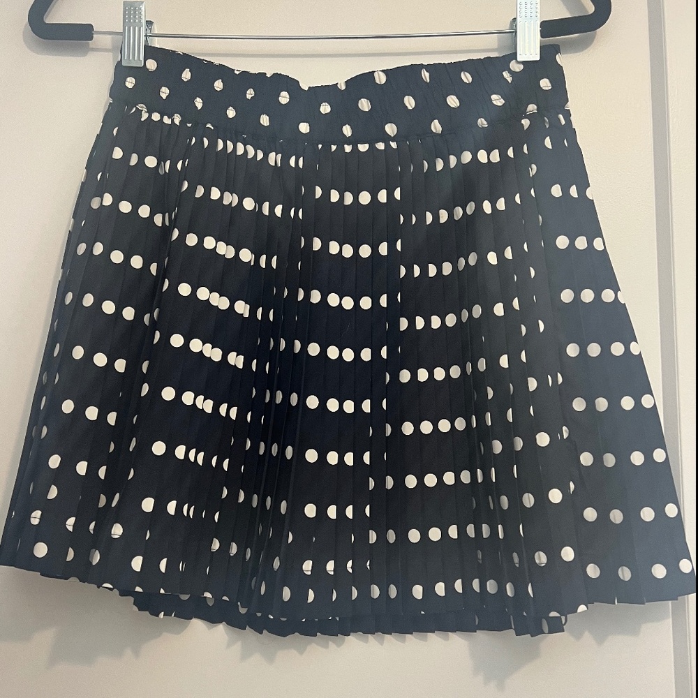 Tommy Hilfiger Navy and White Polka Dot Skirt